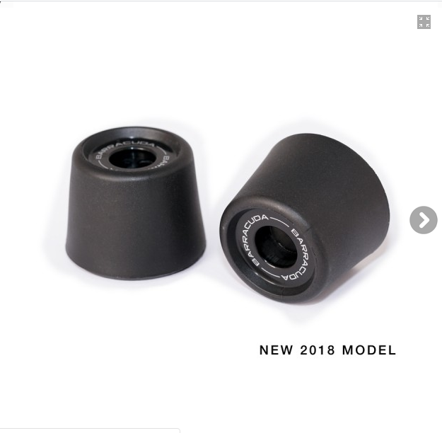 Kit Tamponi Paratelaio Honda CB650R 2019 Barracuda PVC nero  distanziali in alluminio anodizzato