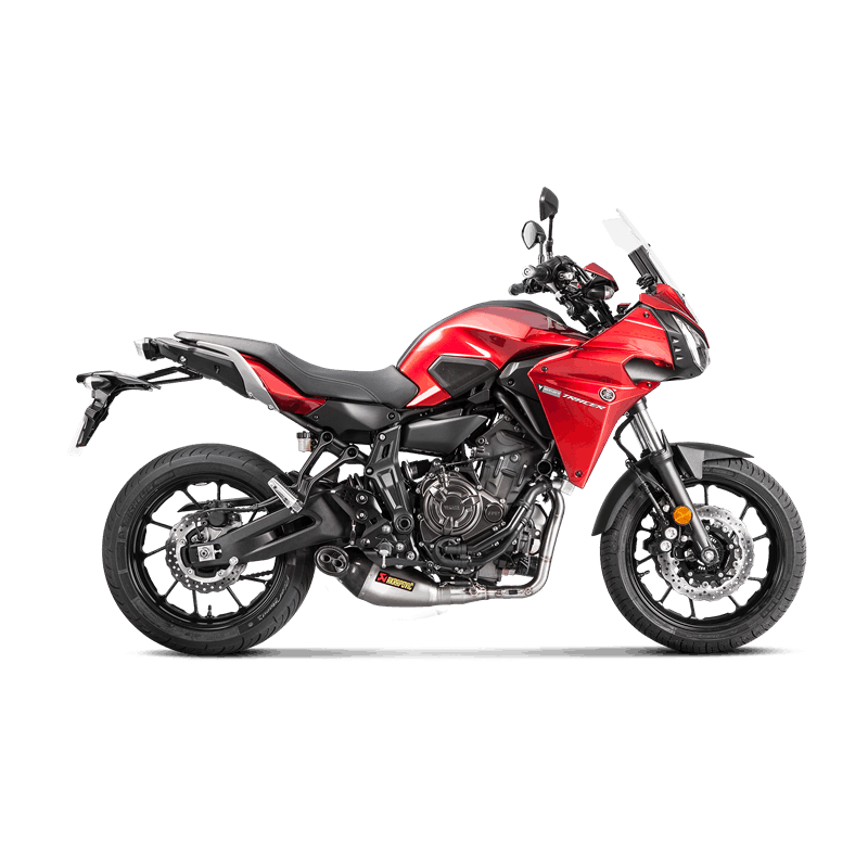 Scarico Completo Yamaha MT 07 FZ 07 Omologato Akrapovic Linea Racing collettori in inox silenziatore in titanio fondello in carbonio