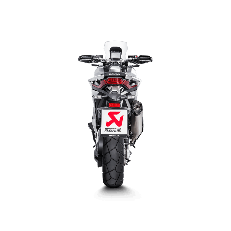 Terminale Finale Scarico Honda XADV Omologato Akrapovic Linea SLIP ON Titanio