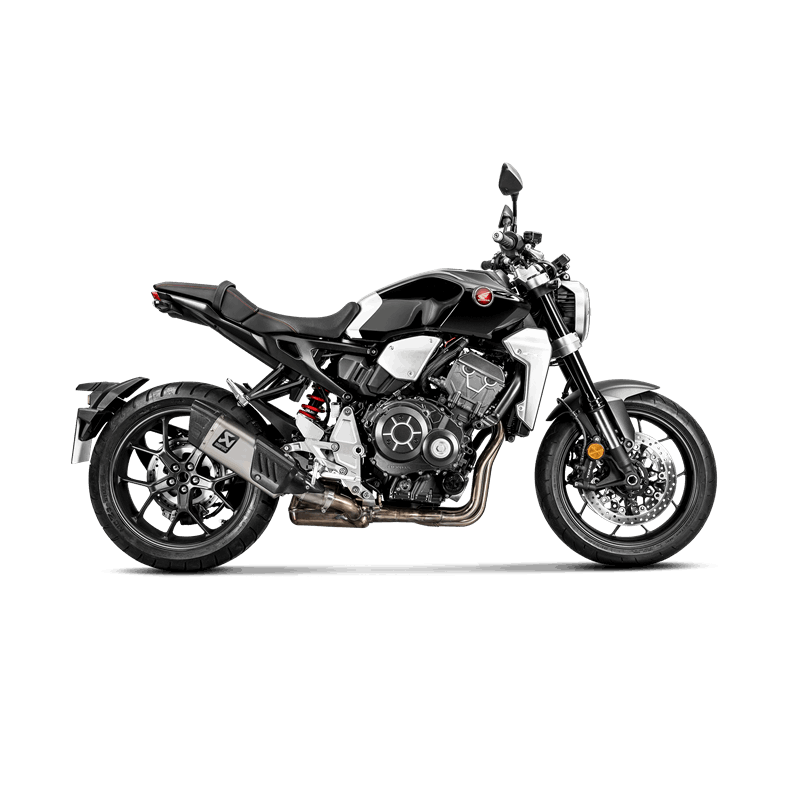 Terminale Finale Scarico Honda CB 1000 R Omologato Akrapovic SLIP ON Titanio fondello fibra di carbonio fatto a mano