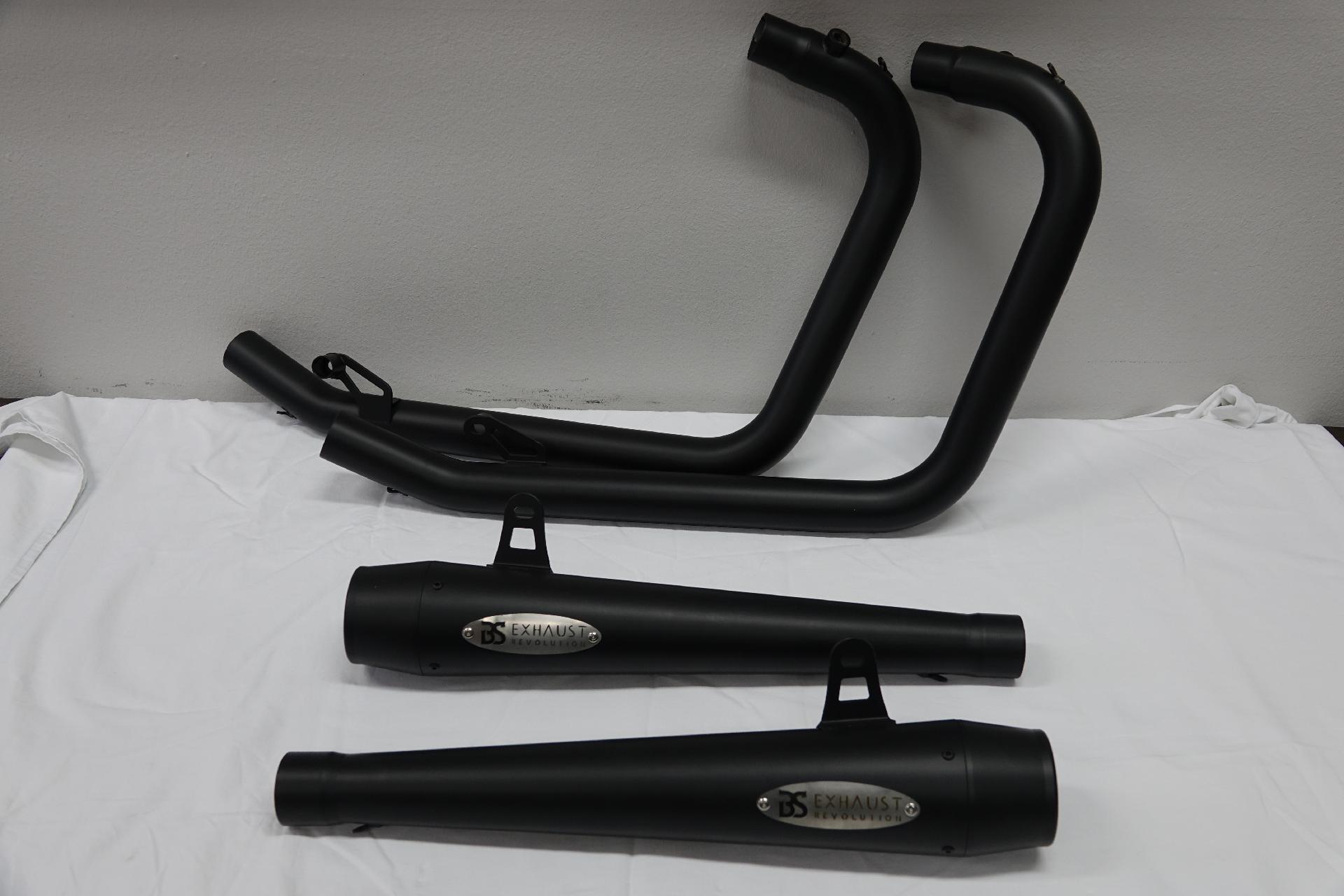 TERMINALI SCARICO COMPLETO DI COLLETORI  OMOLOGATO  ROYAL ENFIELD  650 INTERCEPTOR 2IN 2 BS EXHAUST ROYAL ENFIELD  650 INTERCEPTOR CONTINENTAL GT