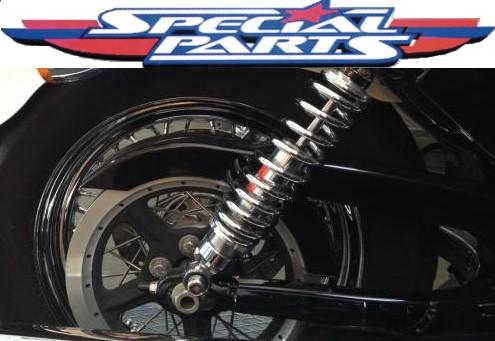ammortizzatori posteriore  harley davdson 28 mm  11" cromati Bitubo sportster xl 883 -1200 dal 04/2020 cromati