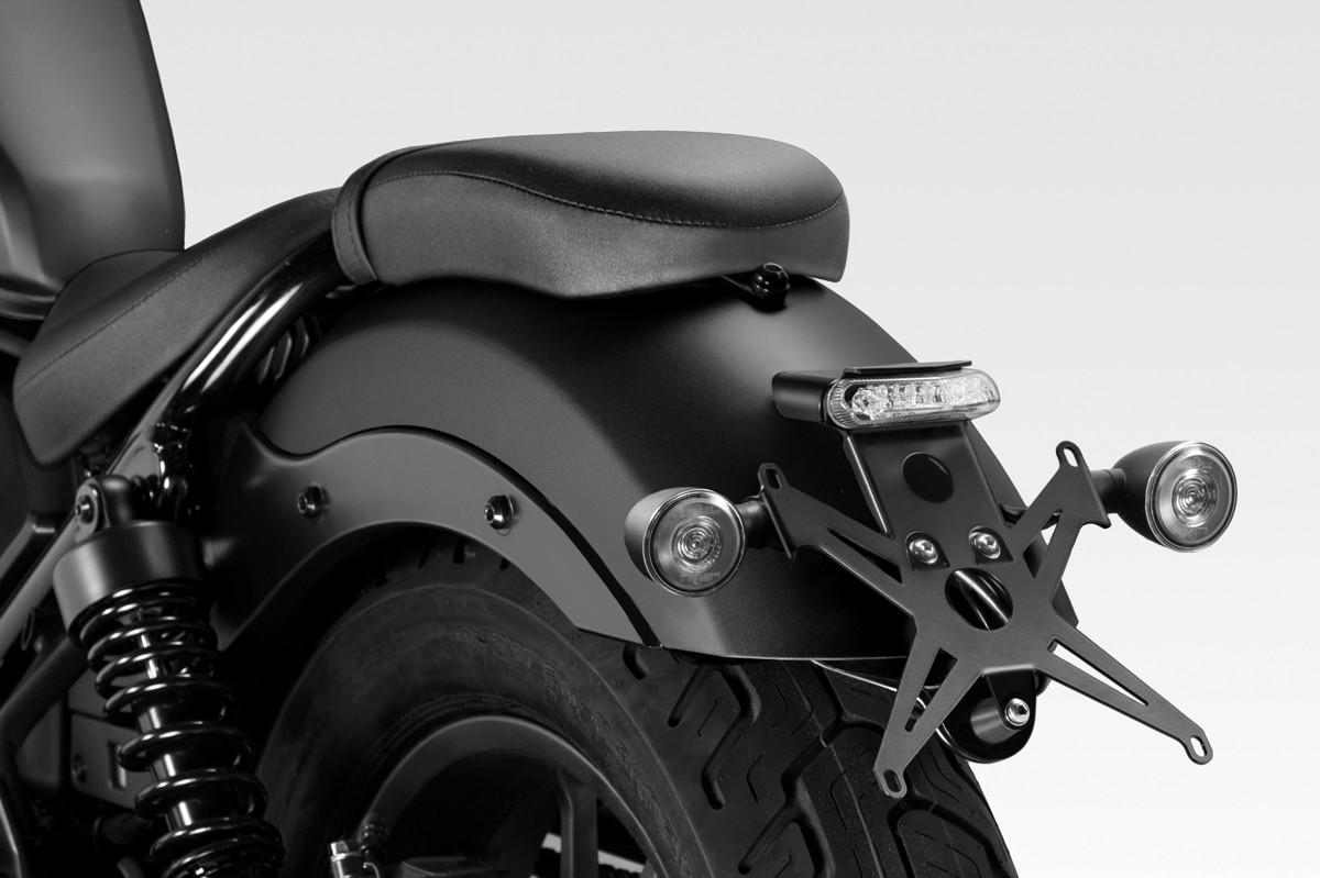 Portatarga  HONDA CMX 500 2017/2020 De Pretto Moto Prodotto specifico con faro a led omologato E11 a tre luci: posizione, stop e luce targa.