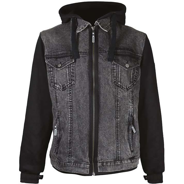 Giubbotto  felpa in jeans moto con protezioni chaft BLOUSON HARISSON WESTSIDE