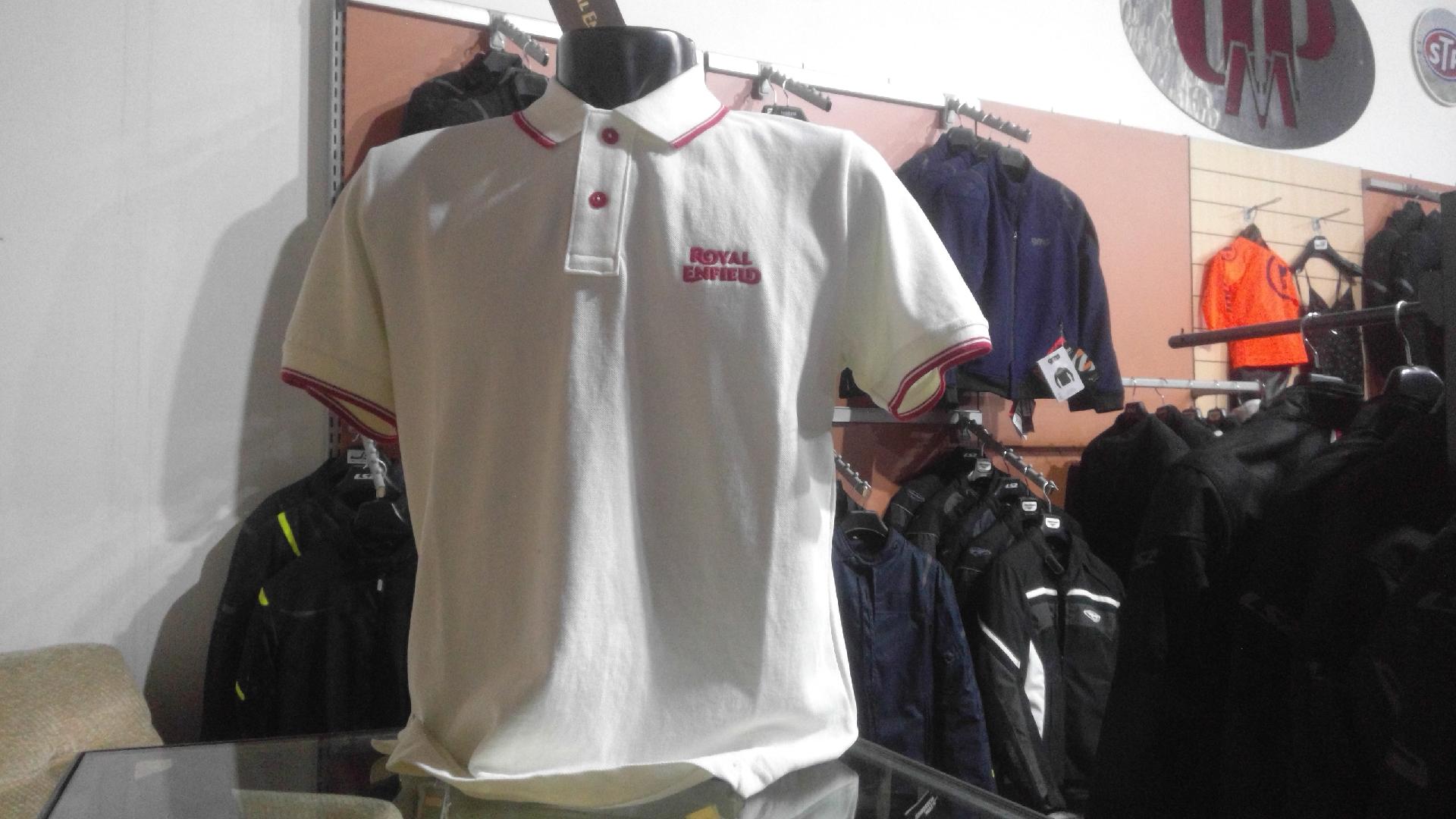 Polo uomo manica corta Royal Enfield uniform white