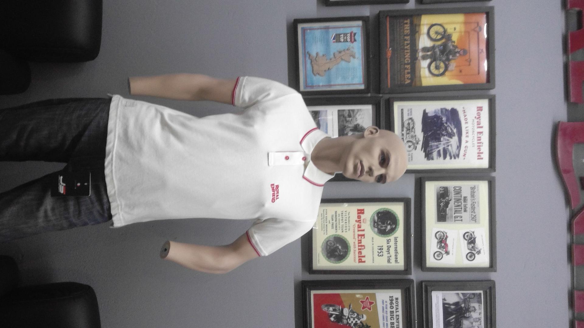 Polo uomo manica corta Royal Enfield uniform white