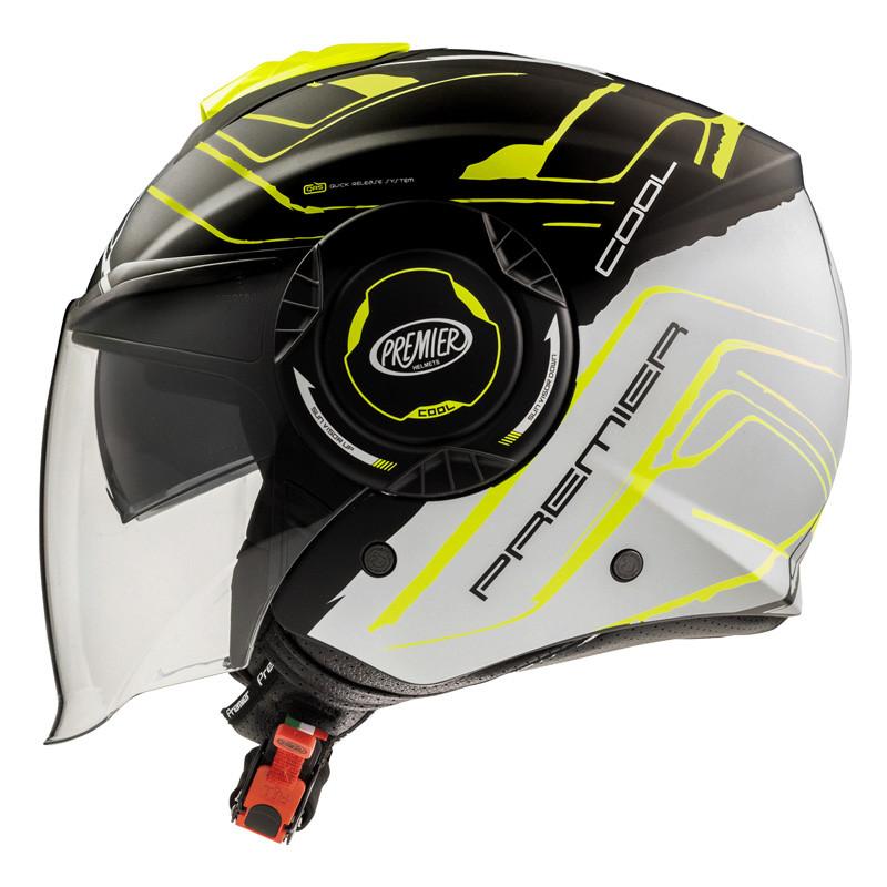 Casco Jet Moto Visiera Lunga Protezione UV Premier Cool Evo NT Y8 BM PREMIER COOL EVO NT Y8 BM