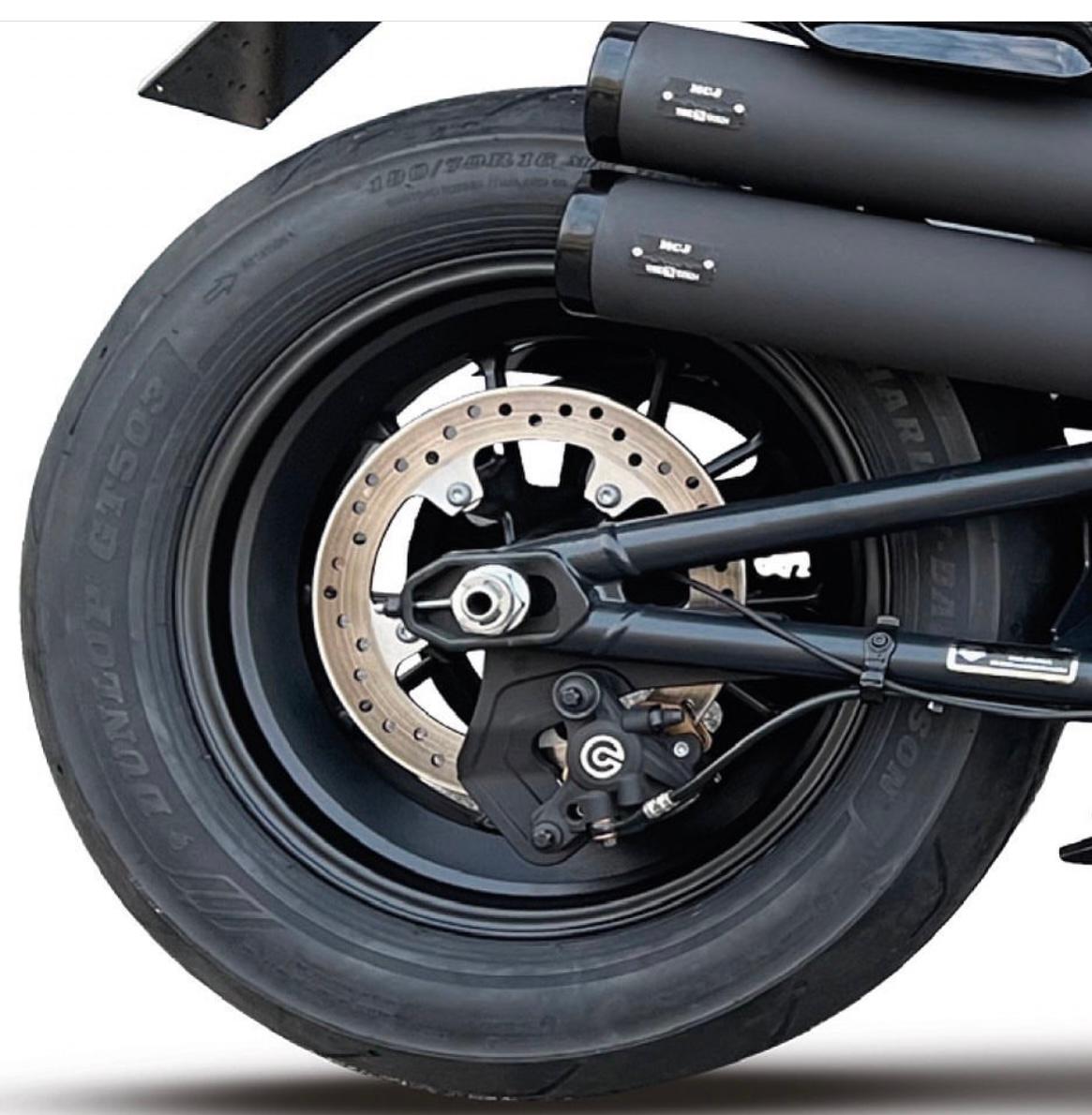 Scarico slip-on Harley  Davidson sportster 1250   Euro 5   OMOLOGATO mcj MCJ IMPIANTO DI SCARICHI COMPLETO NERO PER SPORTSTER S 1250