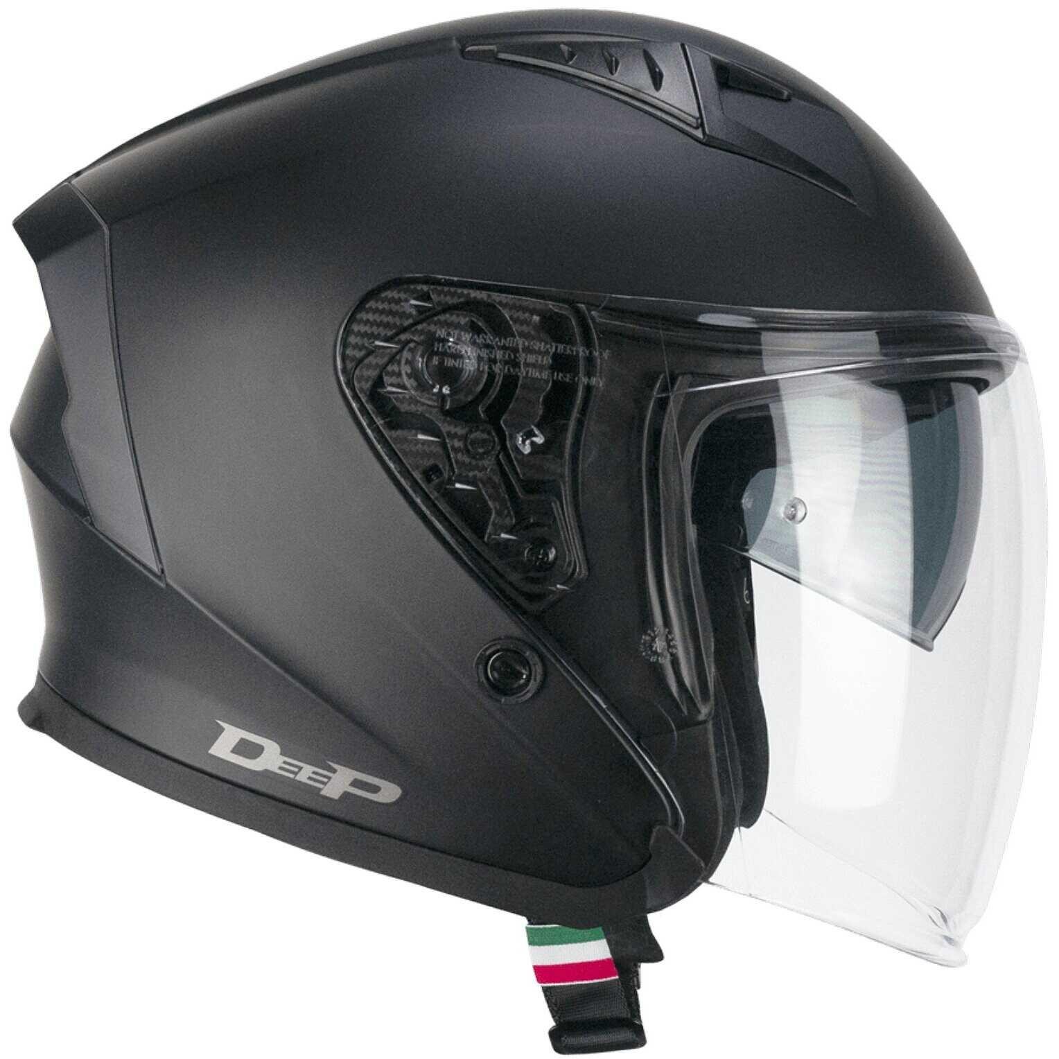 casco jet con visiera lunga e visiera parasole CGM 127A DEEP