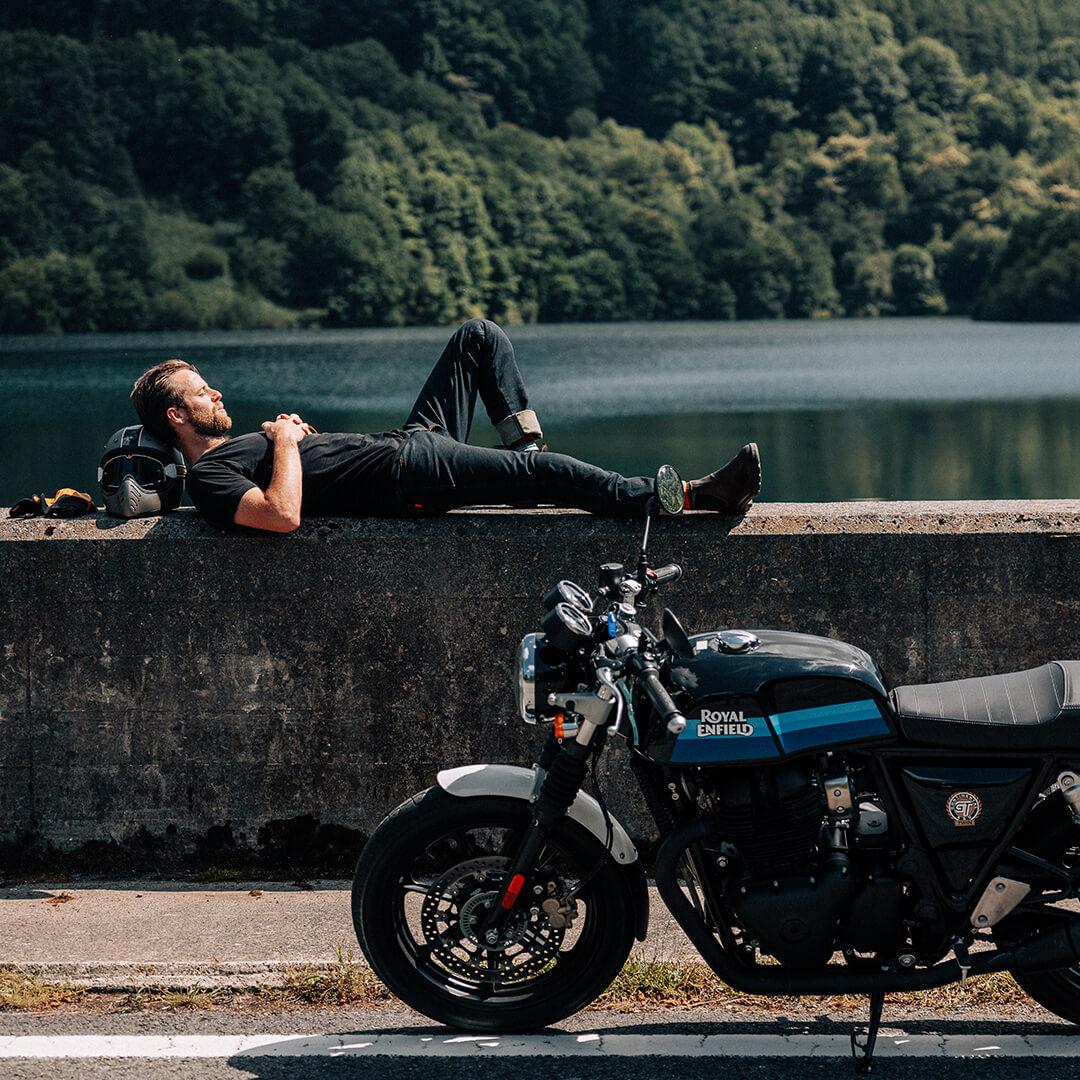 Royal Enfield continental  gt  650 Royal Enfield slipstream blue