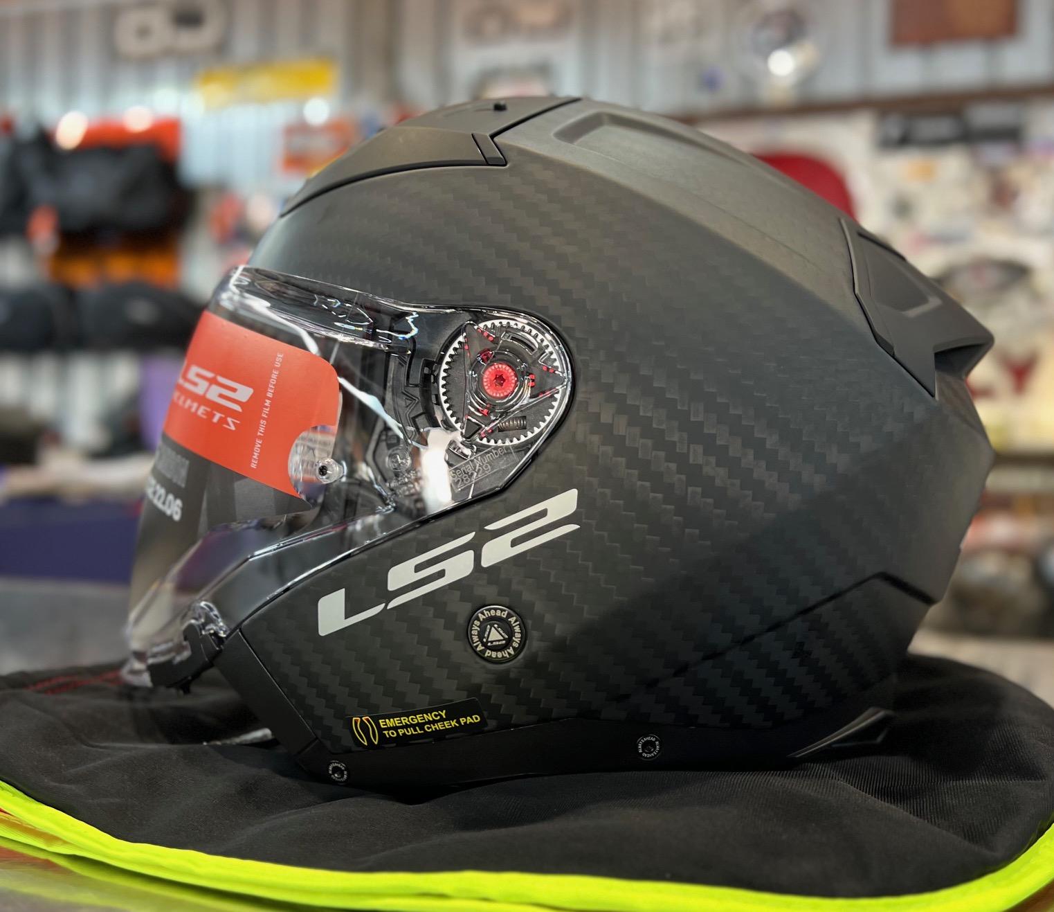 CASCO JET IN CARBONIO LS2 LS2 OF603 INFINITY II CARBON