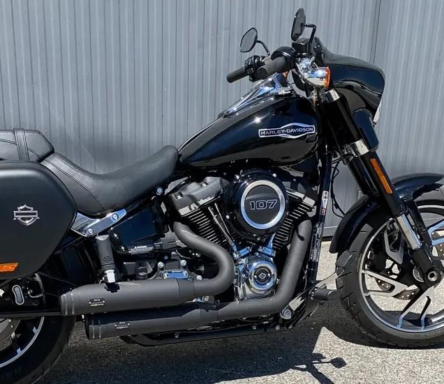Scarico 2 in 2  modello Big Short per Harley davidson sport glide  2021-up euro 5 MCJ Harley Davidson sport glide euro 5 dal 2021 up