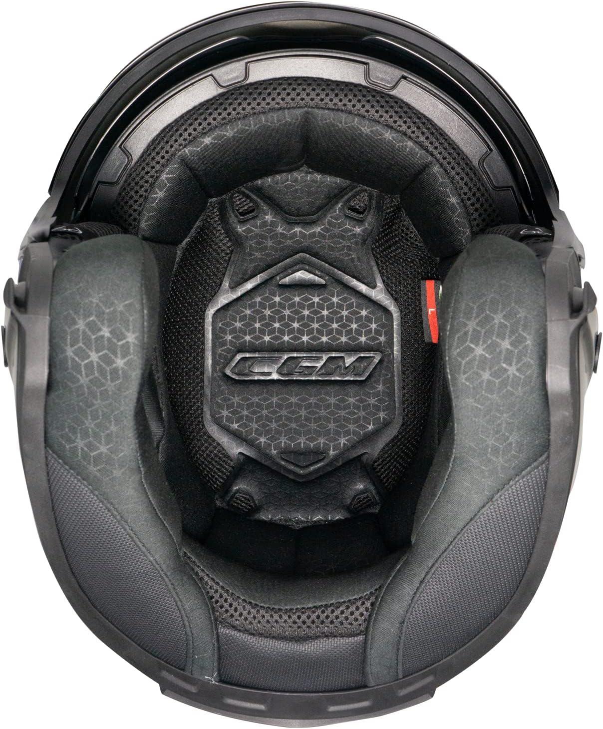 casco jet con visiera lunga e visiera parasole CGM 127A DEEP