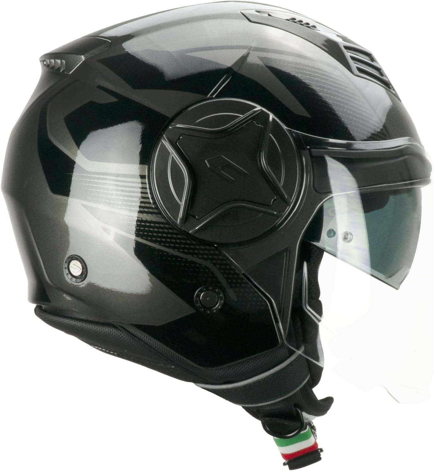Casco get  openface doppia visiera cgm Illi  mono