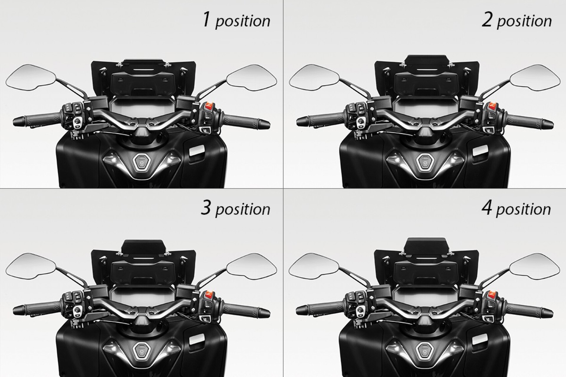 Cupolino "Owl's Head" 4 position deflector DPM  MOTO YAMAHA T-MAX 560 2025