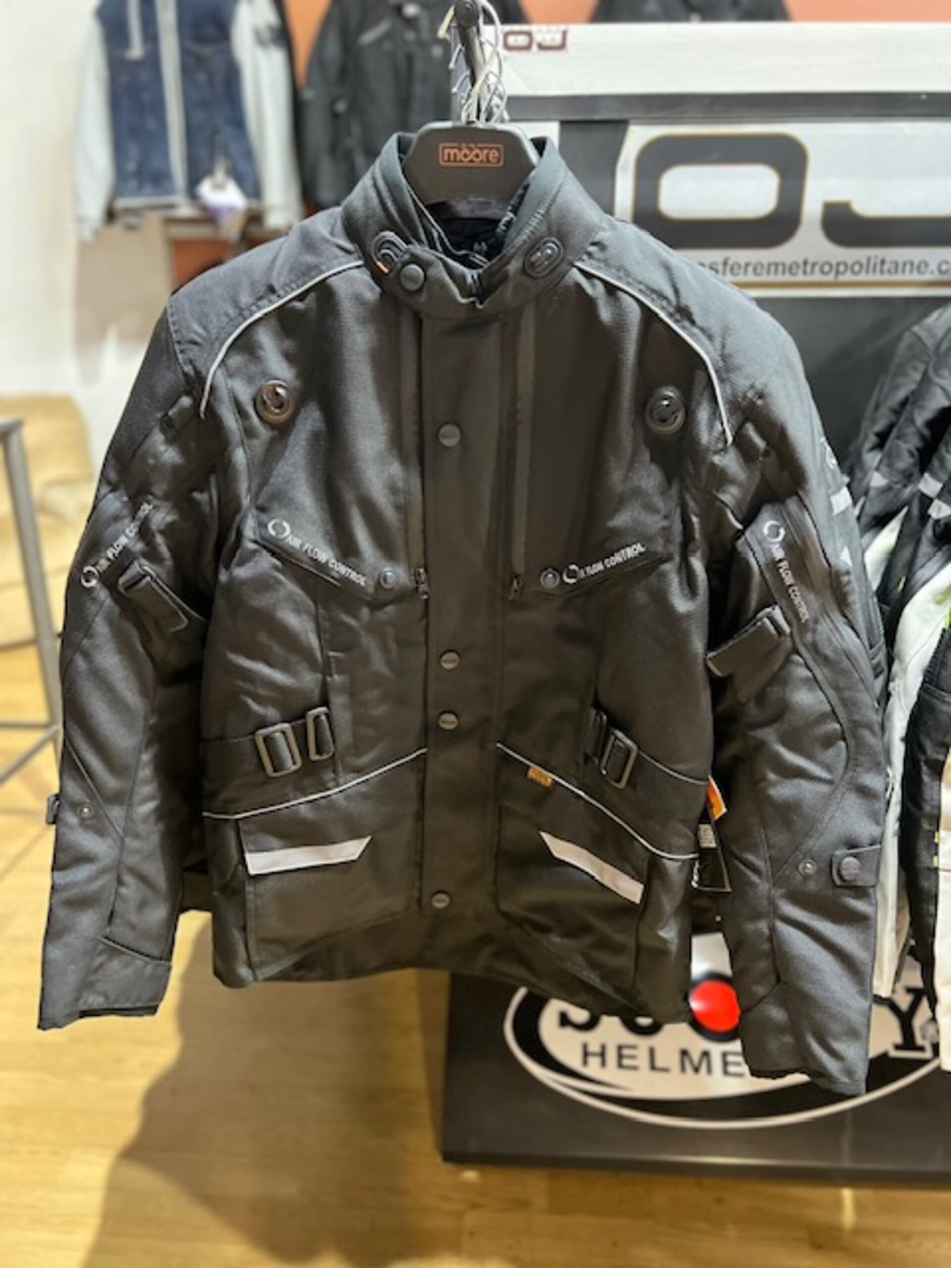 Giacca Moto uomo con protezioni MOORE Okami Pro  nero