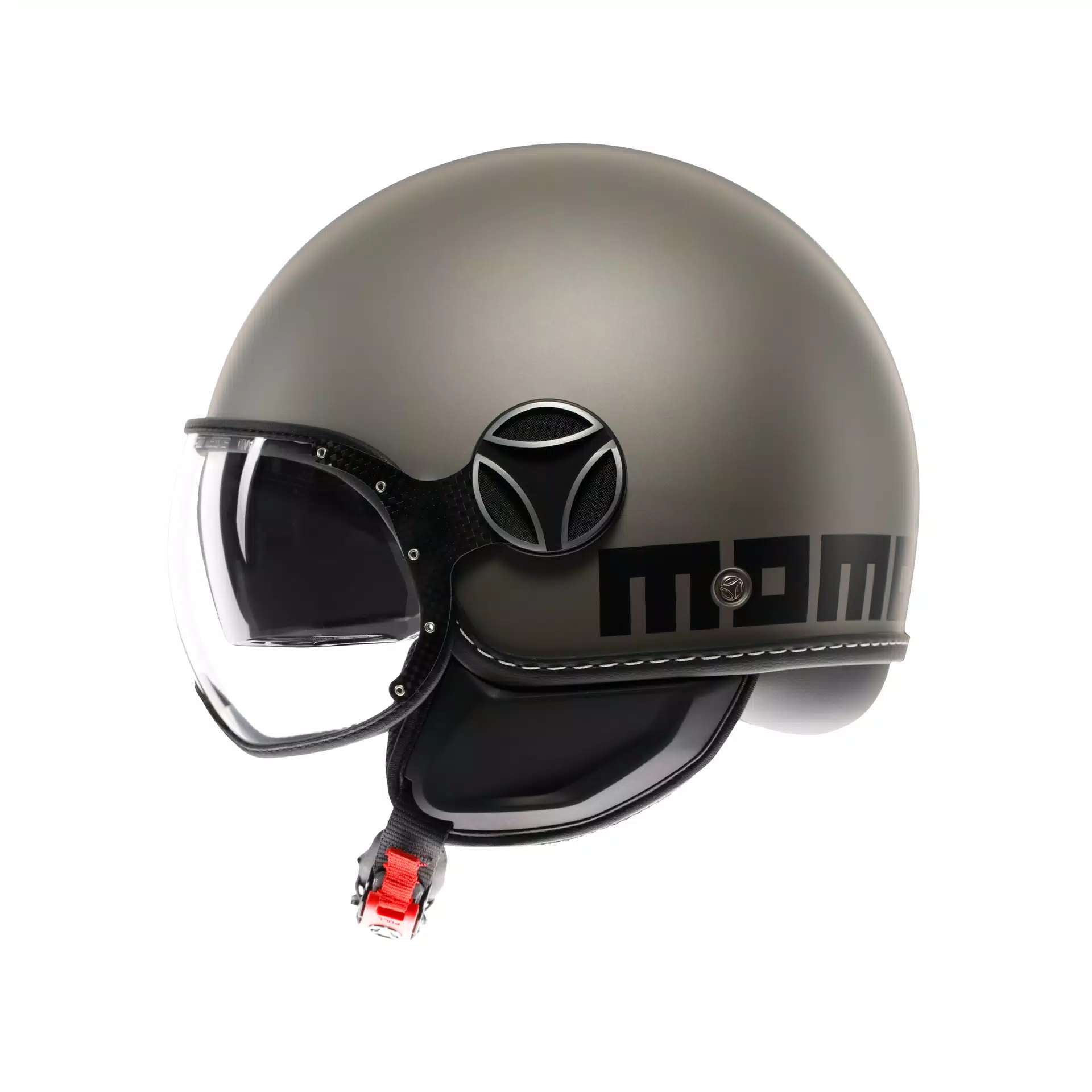 casco Momodesign  Jet con doppia visiera MOMODESIGN FGTR EVO TITANIO OPACO