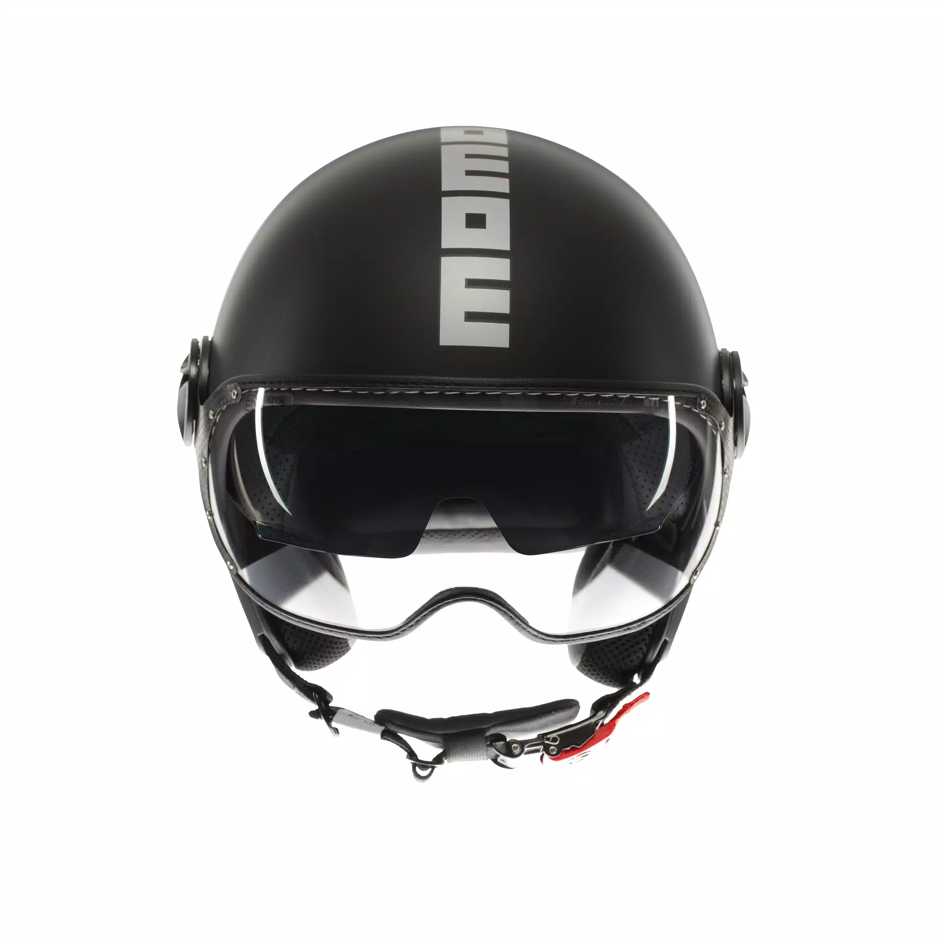 casco Momodesign  Jet con doppia visiera MOMODESIGN MOMODESIGN FGTR EVO NERO OPACO / ARGENTO - CASCO JET CON DOPPIA VISIERA E2206