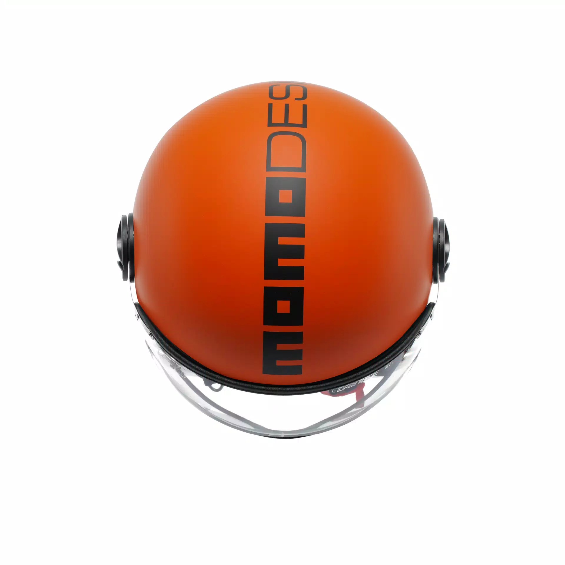 casco Momodesign MOMODESIGN CLASSIC ARANCIONE OPACO / NERO - CASCO JET CON VISIERA E2206