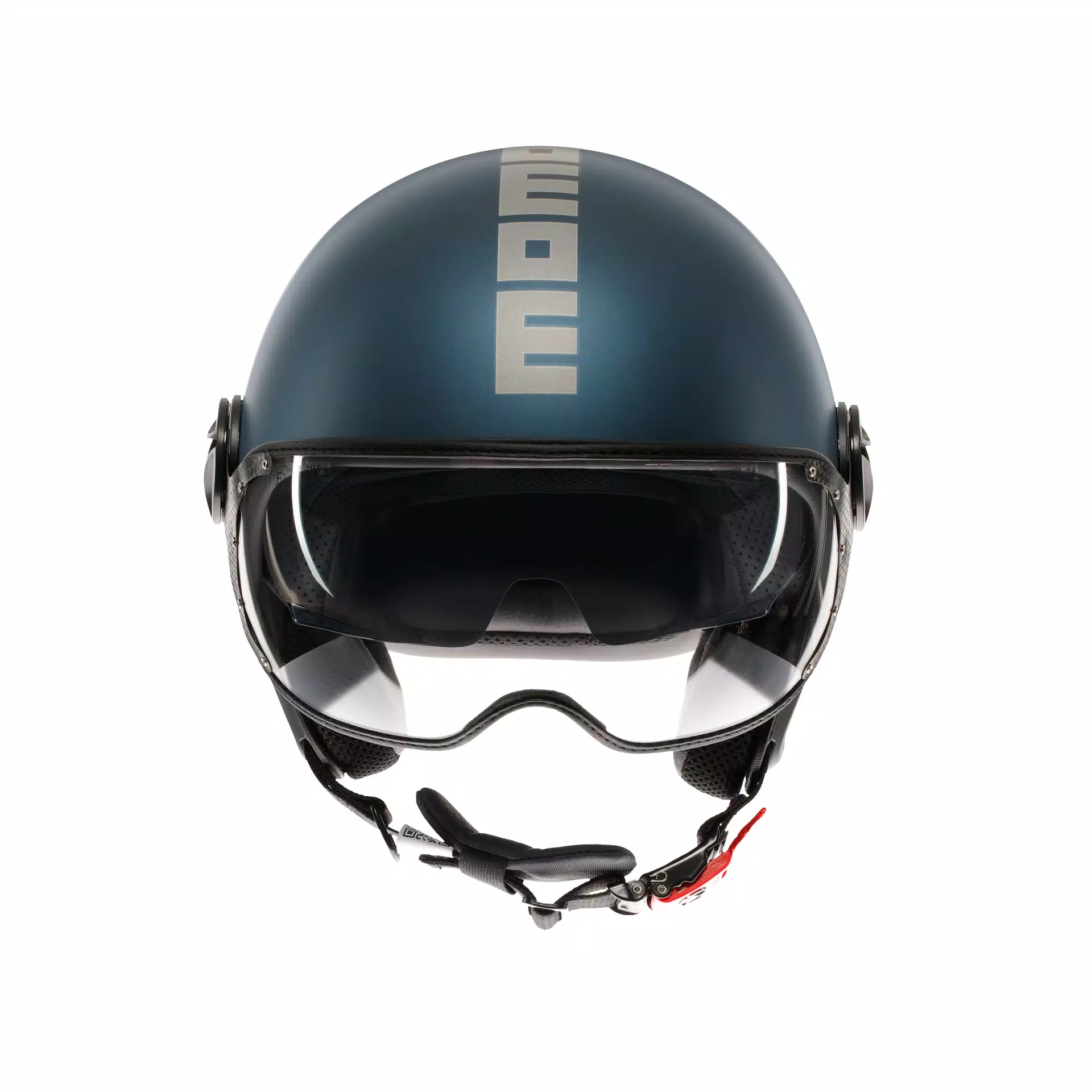casco Momodesign  Jet con doppia visiera MOMODESIGN FGTR EVO AVIO OPACO / ARGENTO - CASCO JET CON DOPPIA VISIERA