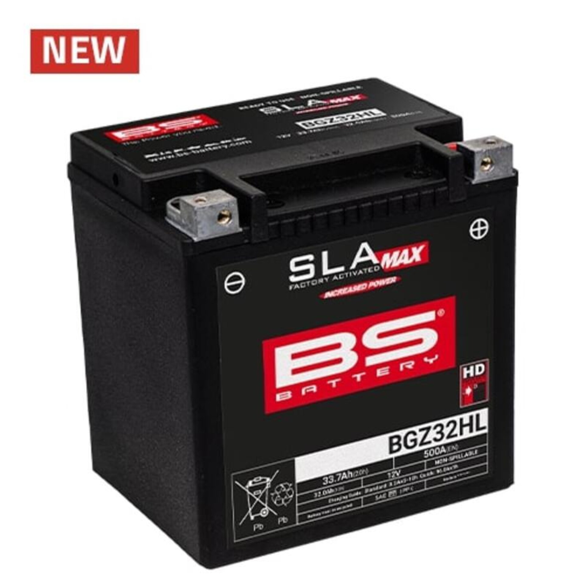 BATTERIA HARLEY FLT, FLHT, FLHX, FLTR, E TRIKES DAL 95 AL 2026. BS BATTERIE SLA BGZ32HL MAX