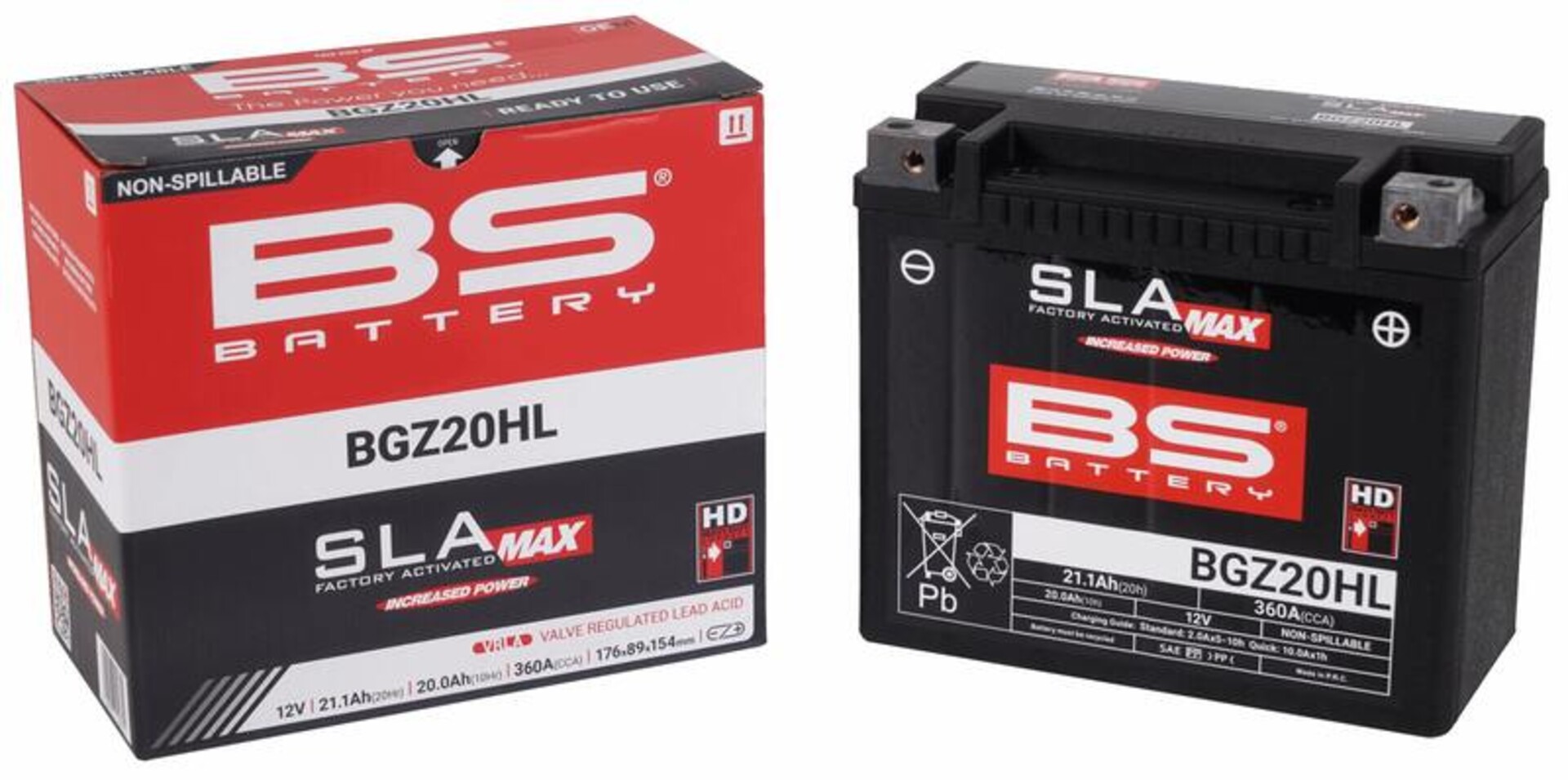 BATTERIA HARLEY   SLA BGZ20HL MAX SLA SOFTAIL DAL 96  AL 2026 E FXD DAL 95 AL 2023 XL SPORTSTER 91-2003