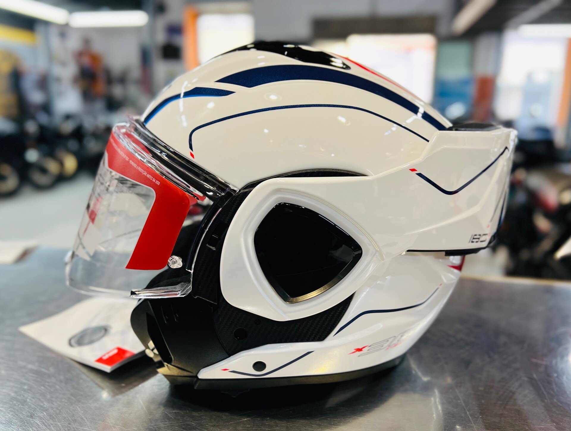 Casco modulare convertibile GIVI newX36 FIBER PULSE Casco modulare in fibra di vetro