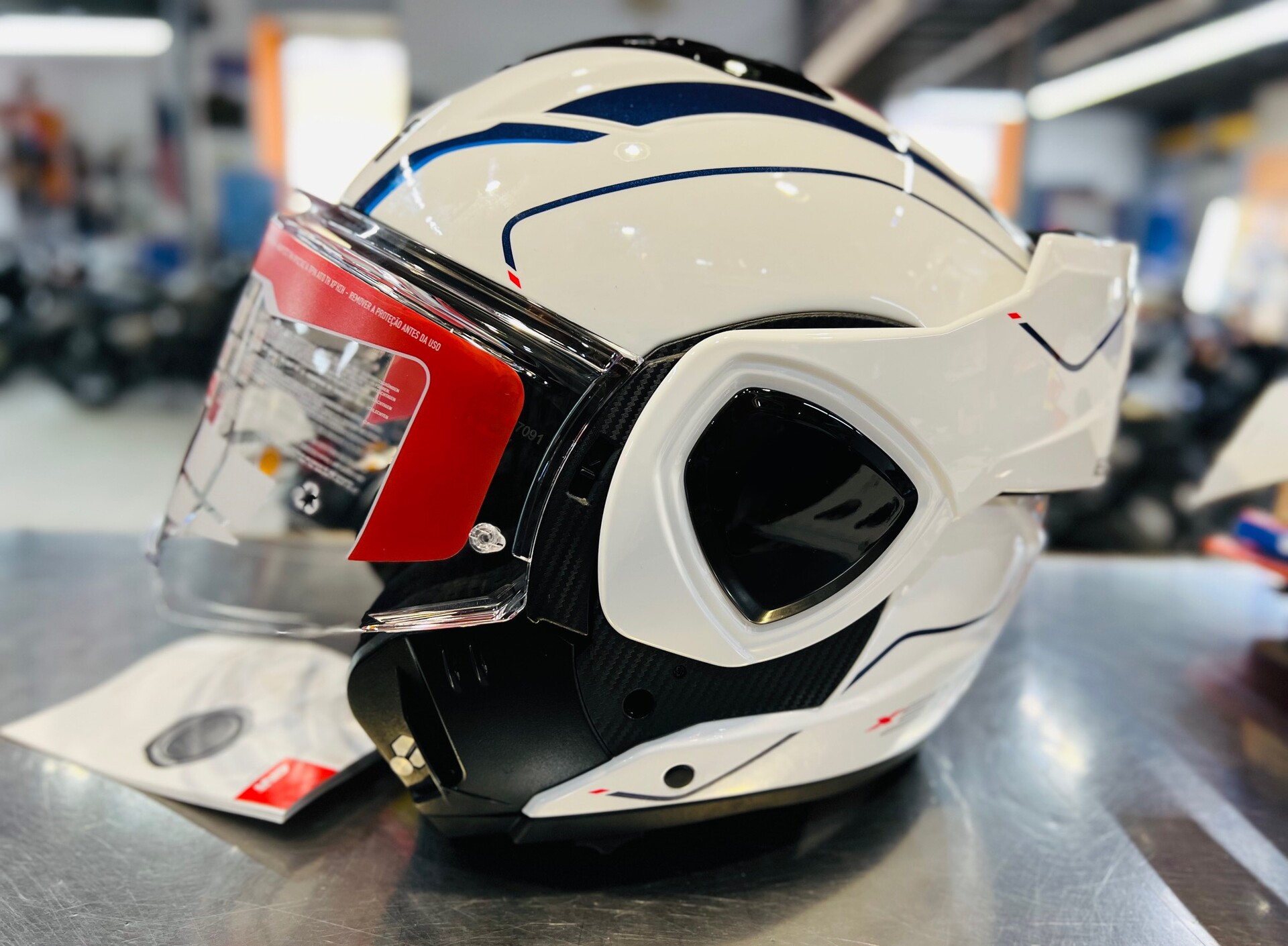 Casco modulare convertibile GIVI newX36 FIBER PULSE Casco modulare in fibra di vetro