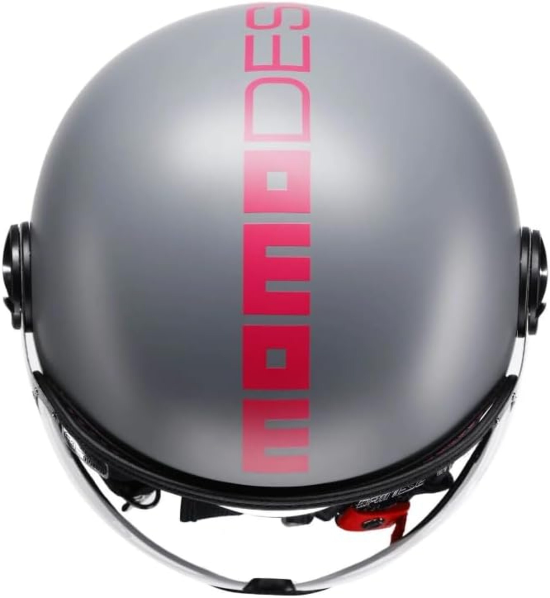 CASCO JET MOMODESIGN MOMODESIGN jet FGTR CLASSIC Fluo E2206 Grigio opaco / Fuxia fluo