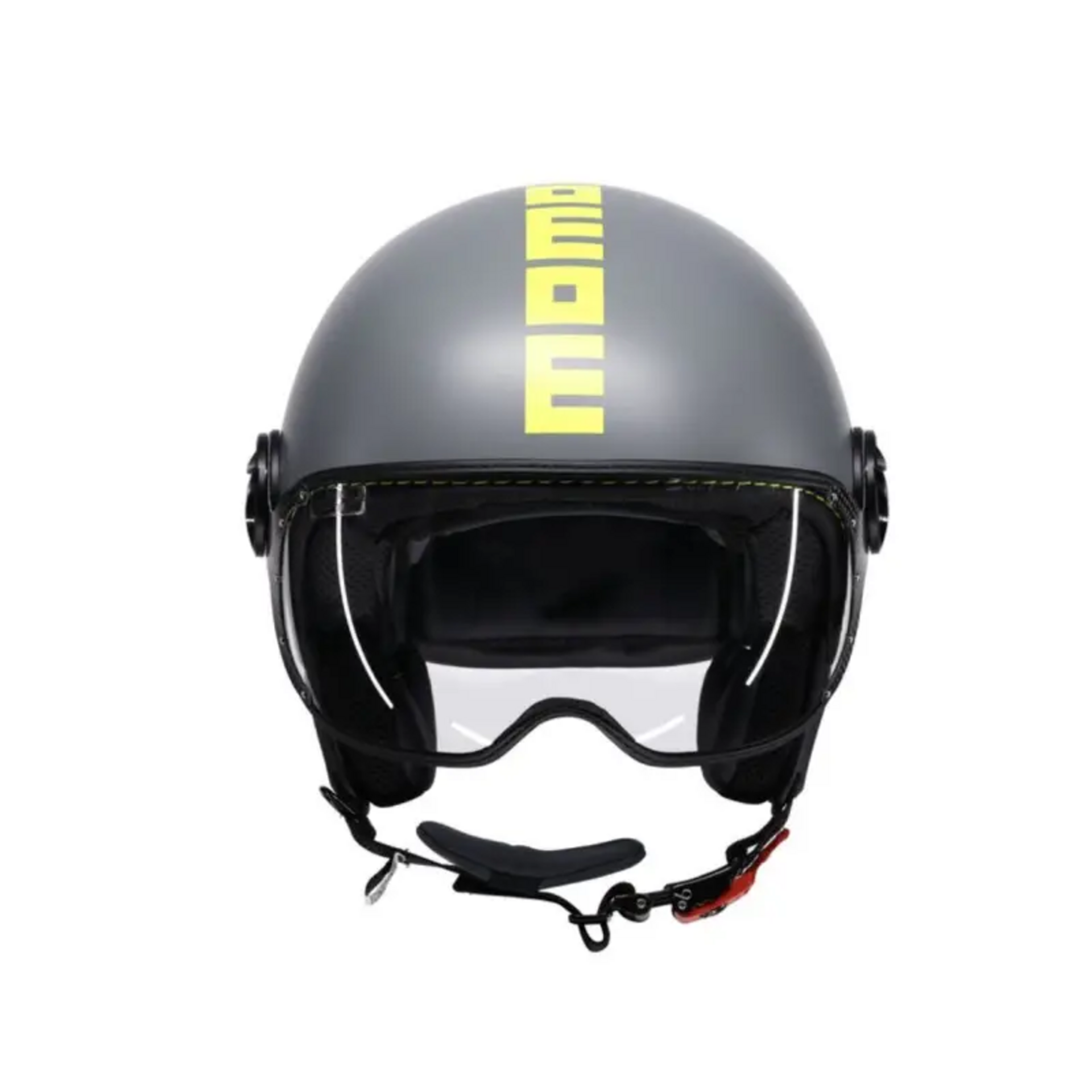 CASCO JET MOMODESIGN MOMODESIGN Casco moto jet FGTR CLASSIC Fluo E2206 Grigio opaco / Giallo fluo