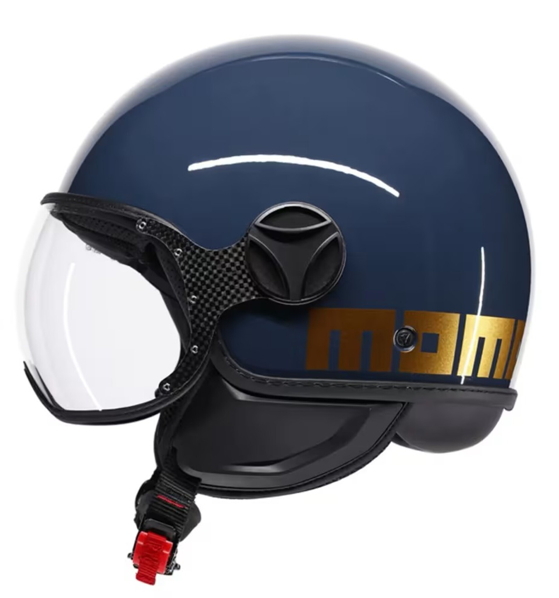 CASCO JET MOMODESIGN MOMODESIGN Casco moto jet FGTR CLASSIC Flip E2206 Oro / Ottone