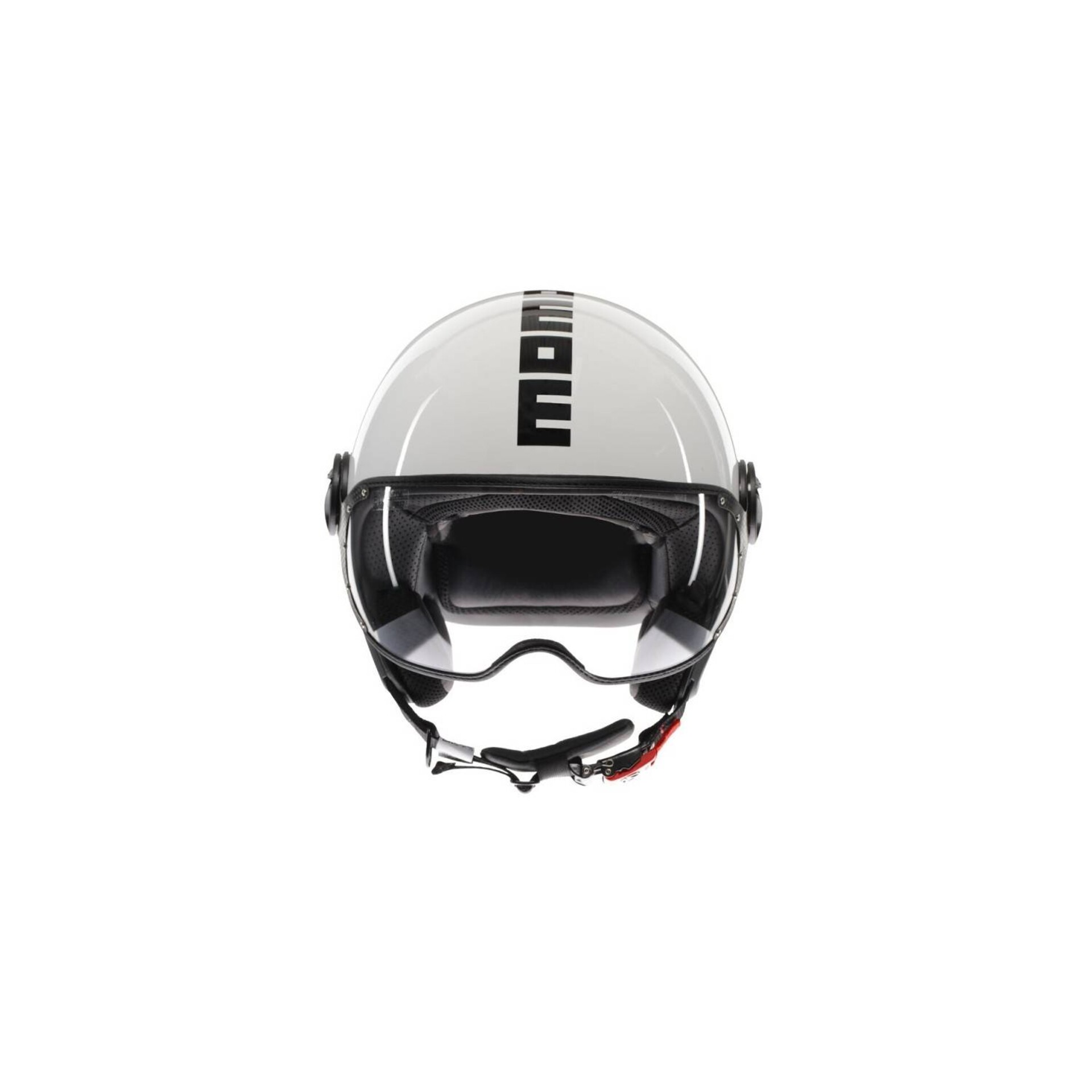 CASCO JET MOMODESIGN MOMODESIGN Casco moto jet FGTR CLASSIC Mono E2206 Bianco lucido / nero