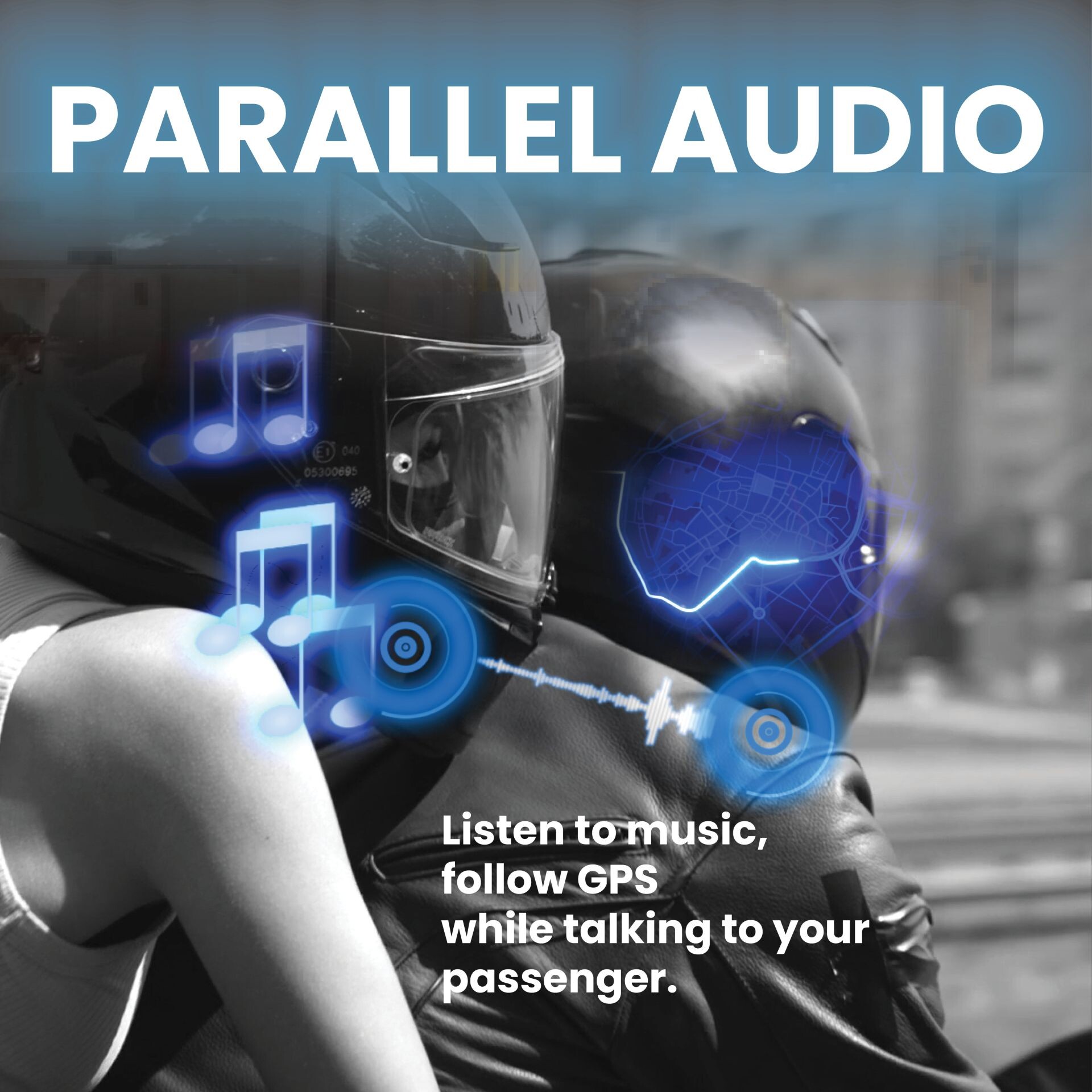 Interfono per moto coppia Midland BTR1 INTERCOM