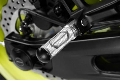 PEDALINI PASSEGGERO IN ALLUMINIO  DE PRETTO MOTO  Yamaha MT07-FZ07 2018-2020