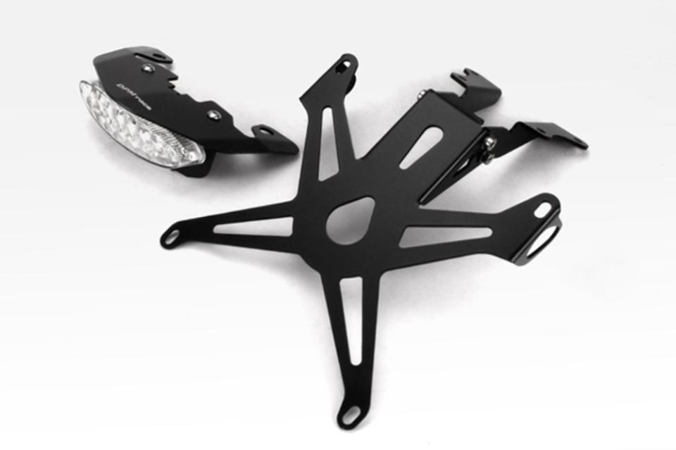 KIT TARGA PORTATARGA IN ALLUMINIO CON STOP DE PRETTO MOTO YAMAHA  MT09-FZ09-2014/2016