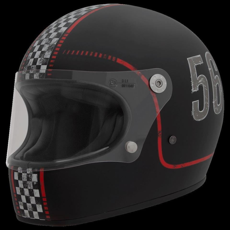 Casco integrale in fibra modello vintage   PREMIER   Premier Trophy BTR 8 BM Casco