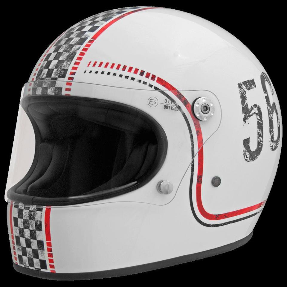 Casco integrale in fibra modello vintage   PREMIER   Premier Trophy BTR 8 BM Casco