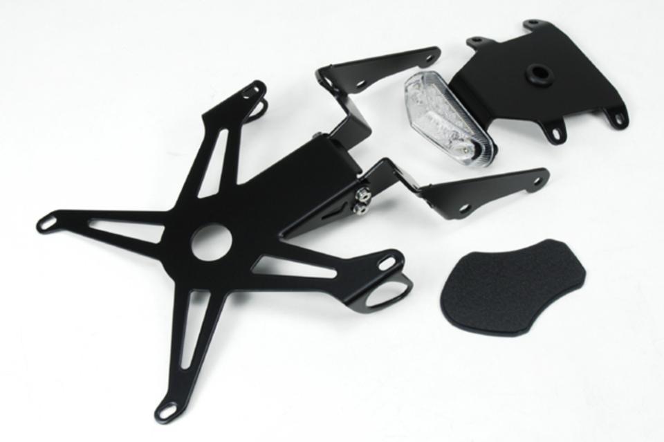 Portatarga Kit Targa Regolabile in Alluminio  Yamaha XSR 900 2015-2019 DE PRETTO MOTO FARO LED 3 LUCI