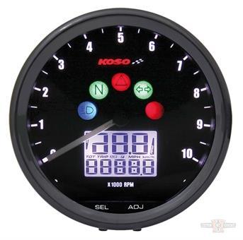 Contachilometri per Moto  universale completo con spie KOSO CONTACHILOMETRI KOSO TNT D 64