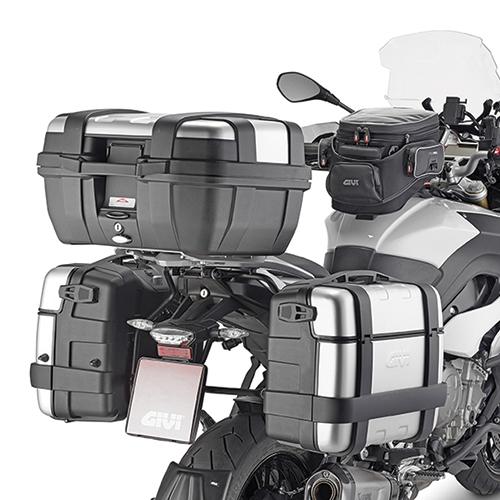 Bauletto valige  per moto in alluminio  GIVI TREKKER 52