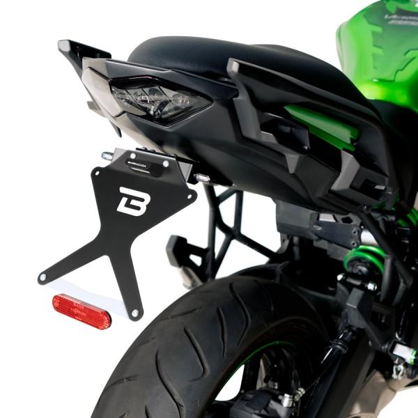 Portatarga kit Kawasaki Versys 650 BARRACUDA  Alluminio Reclinabile