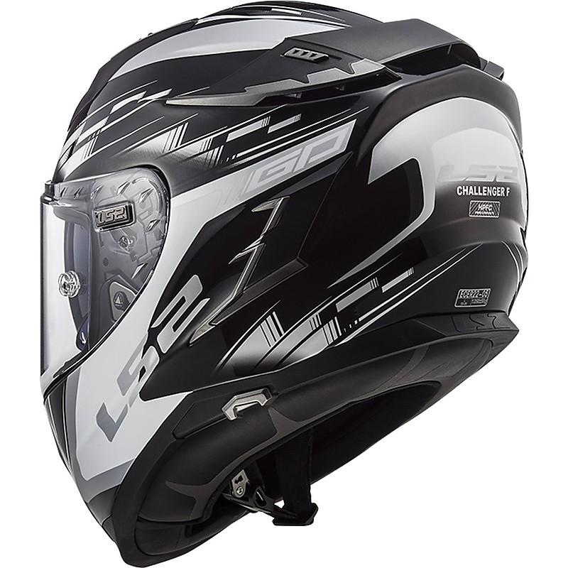 Casco integrale per moto in fibra  con visiera interna per il sole LS2 CASCO LS2 CHALLENGER FF 327 GP