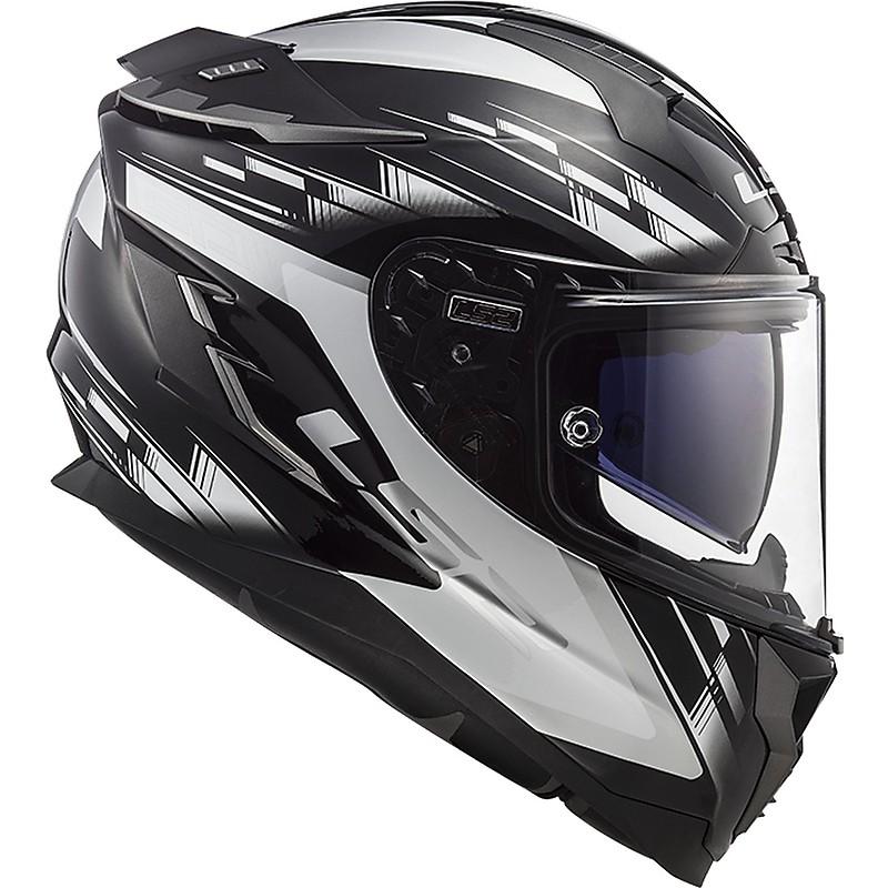 Casco integrale per moto in fibra  con visiera interna per il sole LS2 CASCO LS2 CHALLENGER FF 327 GP