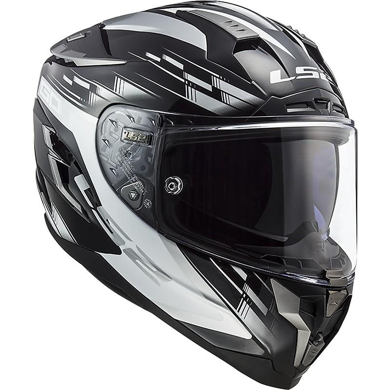 Casco integrale per moto in fibra  con visiera interna per il sole LS2 CASCO LS2 CHALLENGER FF 327 GP