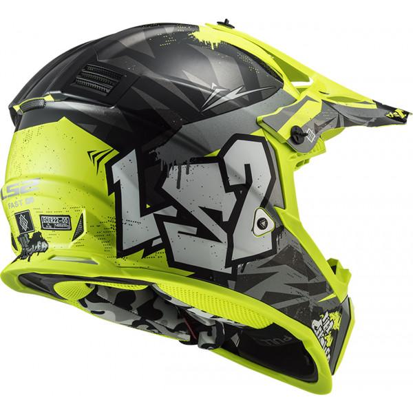 Casco Motocross cross  enduro  per moto LS2 MX437 FAST EVO