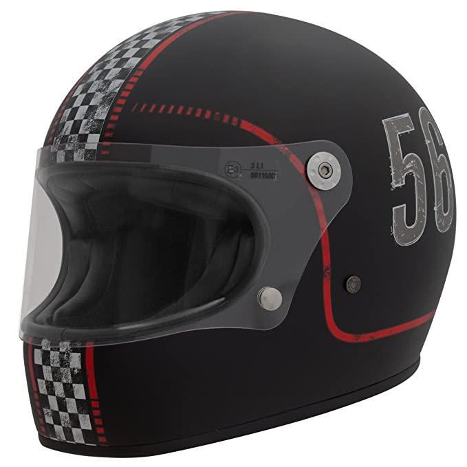 Casco integrale in fibra modello vintage   PREMIER   Premier Trophy BTR 8 BM Casco
