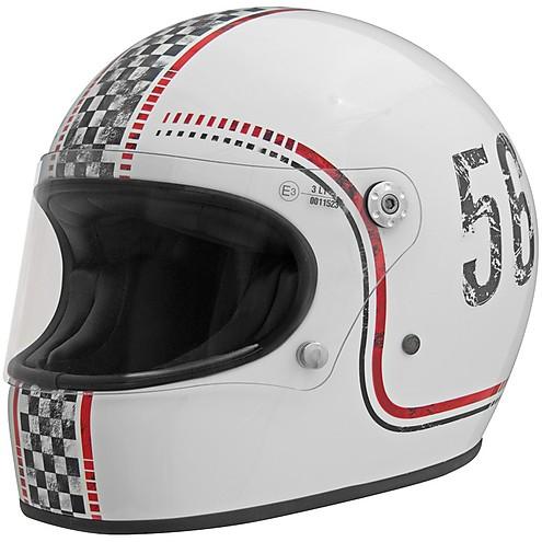 Casco integrale in fibra modello vintage   PREMIER   Premier Trophy BTR 8 BM Casco