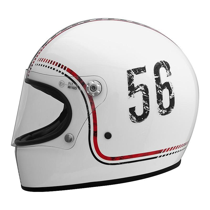 Casco integrale in fibra modello vintage   PREMIER   Premier Trophy BTR 8 BM Casco