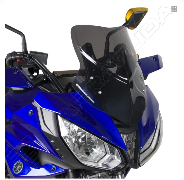 Cupolino Parabrezza Yamaha MT07 Tracer 2018 - 2019 Barracuda Plexiglass semitrasparente colore fume' scuro