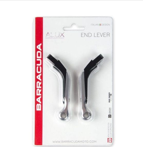 KIT TERMINALI LEVA alluminio Yamaha MT07 Tracer 2018 - 2019 Barracuda  colorazioni anodizzate: ARGENTO, ORO, BLU e ROSSO.